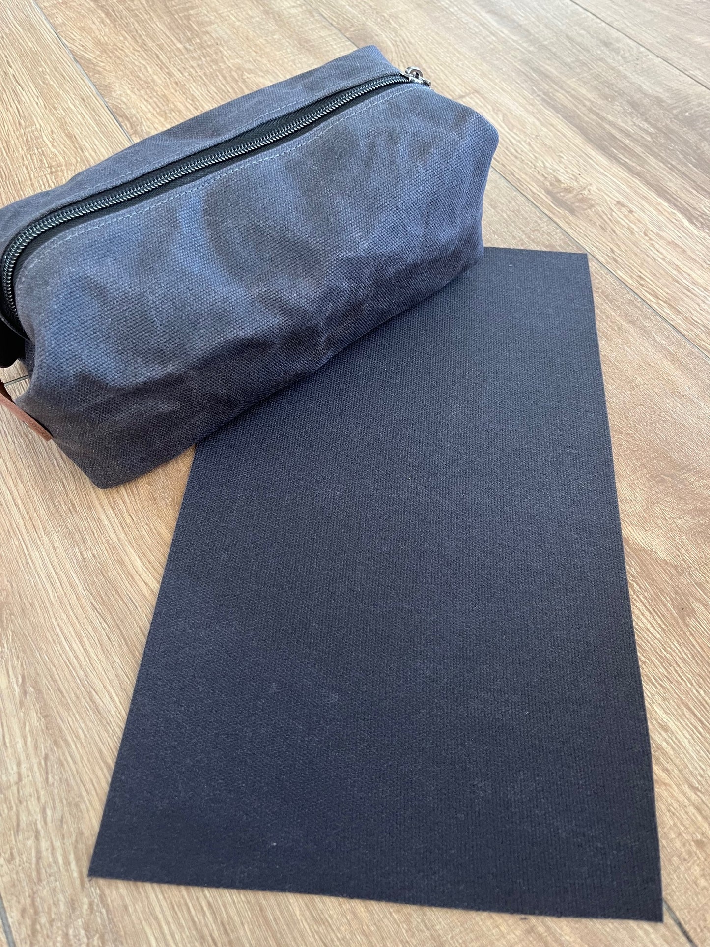 Charcoal grey 16oz waxed canvas