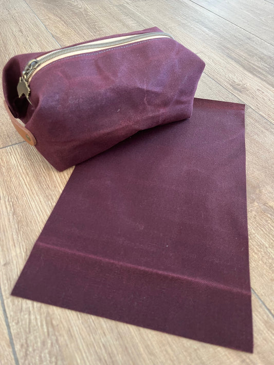 Maroon 16oz waxed canvas