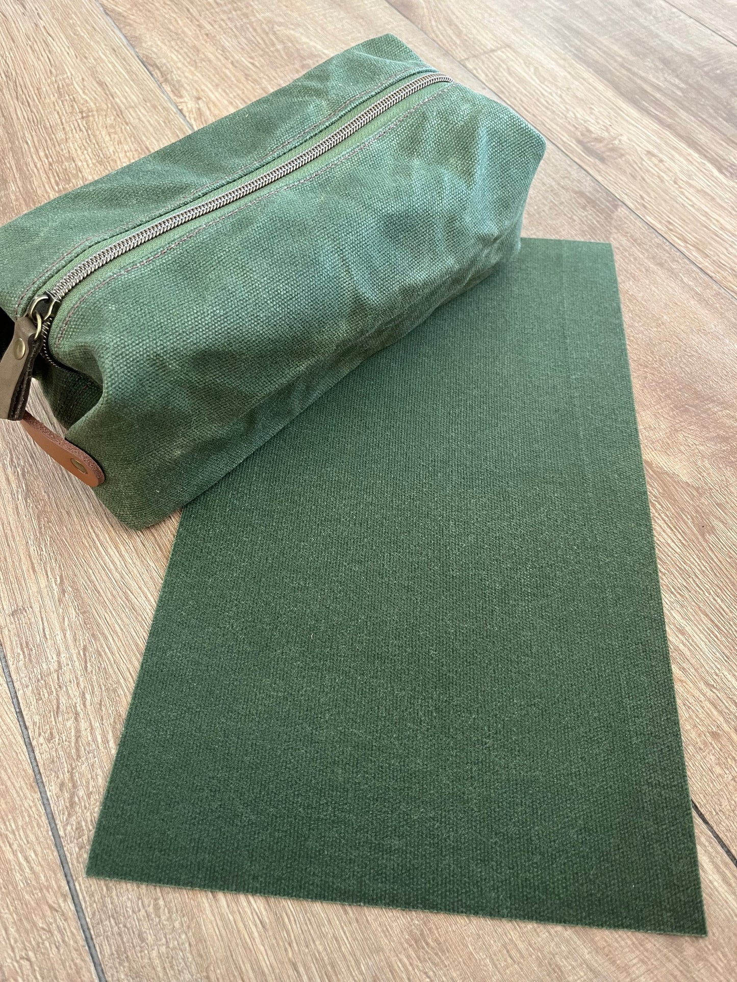 Army green 16oz waxed canvas