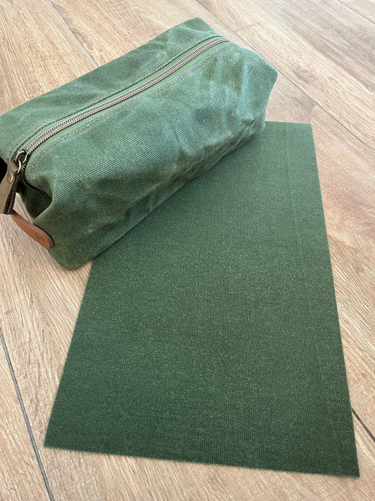 Army green 16oz waxed canvas